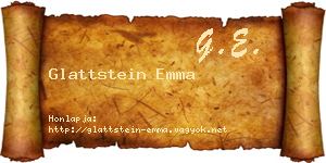 Glattstein Emma névjegykártya