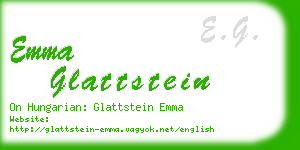 emma glattstein business card